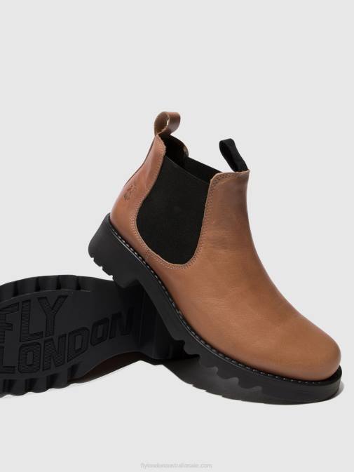 ROSE (BLACK SOLE) XX0D121 Chelsea Ankle Boots RIKA894 Fly London Women