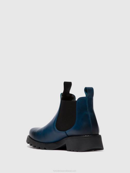 ROYAL BLUE (BLACK SOLE) XX0D123 Chelsea Ankle Boots RIKA894 Fly London Women