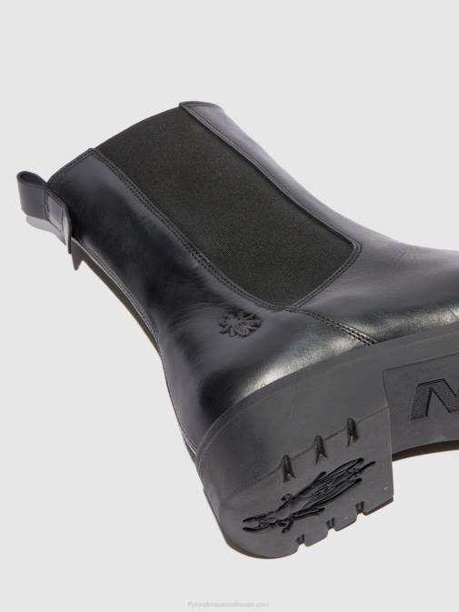 RUG BLACK(ALL BLACK) XX0D220 Chelsea Ankle Boots REIN795 Fly London Women