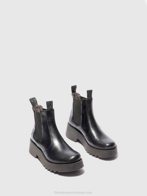 RUG BLACK XX0D221 Chelsea Ankle Boots MEDI789 Fly London Women