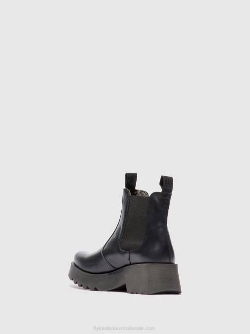 RUG BLACK XX0D221 Chelsea Ankle Boots MEDI789 Fly London Women
