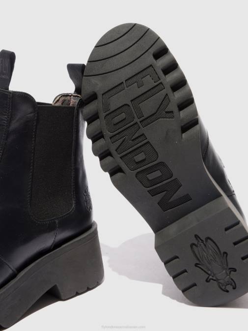 RUG BLACK XX0D221 Chelsea Ankle Boots MEDI789 Fly London Women