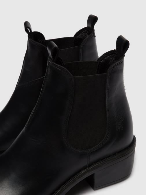RUG BLACK XX0D255 Chelsea Ankle Boots MEME030 Fly London Women