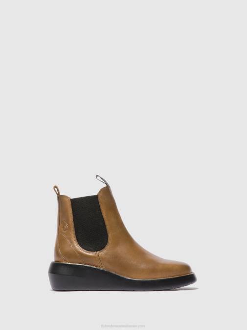 RUG CAMEL XX0D233 Chelsea Ankle Boots BETY502 Fly London Women