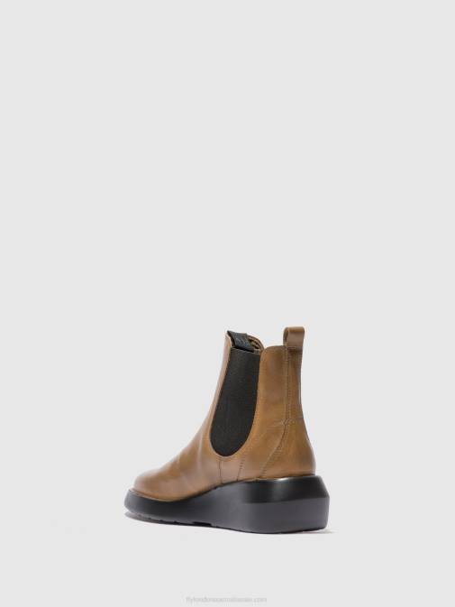 RUG CAMEL XX0D233 Chelsea Ankle Boots BETY502 Fly London Women