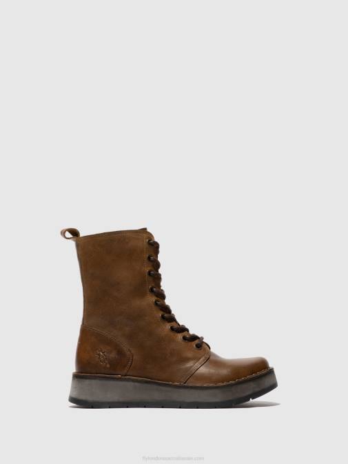 RUG CAMEL XX0D244 Lace-up Ankle Boots RAMI043 Fly London Women