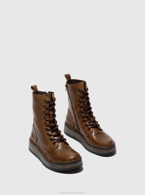 RUG CAMEL XX0D244 Lace-up Ankle Boots RAMI043 Fly London Women