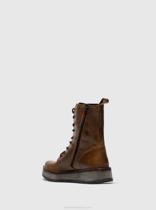 RUG CAMEL XX0D244 Lace-up Ankle Boots RAMI043 Fly London Women