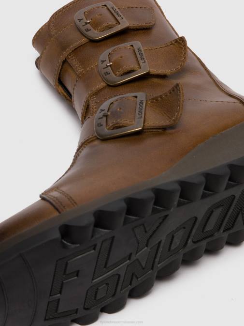 RUG CAMEL XX0D246 Buckle Ankle Boots SCOP110 Fly London Women