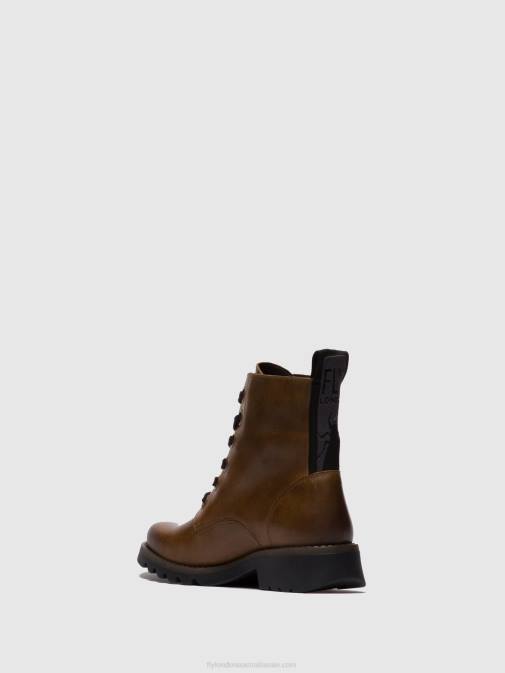 RUG CAMEL XX0D251 Lace-up Ankle Boots RAGI539 Fly London Women