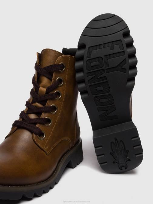 RUG CAMEL XX0D251 Lace-up Ankle Boots RAGI539 Fly London Women