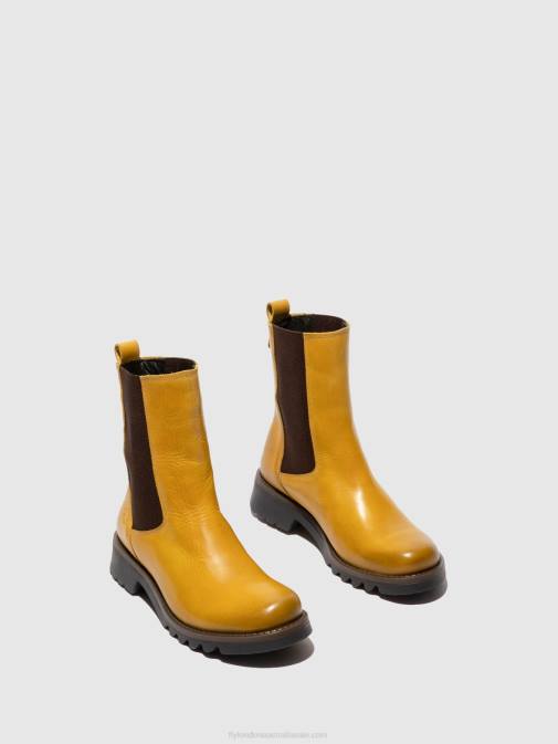 RUG MUSTARD XX0D219 Chelsea Ankle Boots REIN795 Fly London Women