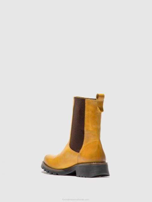 RUG MUSTARD XX0D219 Chelsea Ankle Boots REIN795 Fly London Women