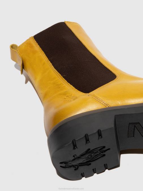 RUG MUSTARD XX0D219 Chelsea Ankle Boots REIN795 Fly London Women