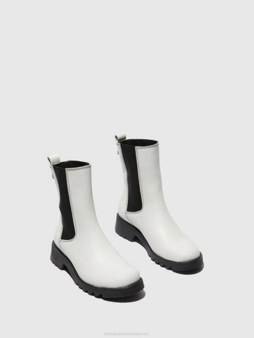 RUG OFFWHITE (BLACK) XX0D217 Chelsea Ankle Boots REIN795 Fly London Women