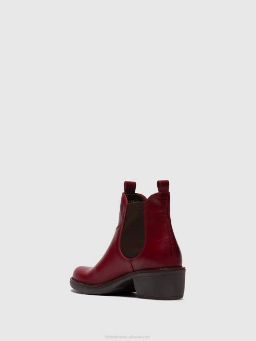 RUG RED XX0D256 Chelsea Ankle Boots MEME030 Fly London Women