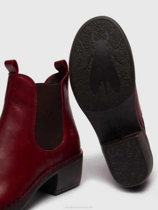RUG RED XX0D256 Chelsea Ankle Boots MEME030 Fly London Women