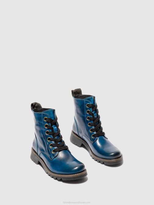 RUG ROYAL BLUE XX0D193 Lace-up Ankle Boots RAGI539 Fly London Women