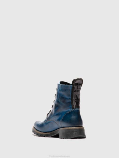 RUG ROYAL BLUE XX0D193 Lace-up Ankle Boots RAGI539 Fly London Women