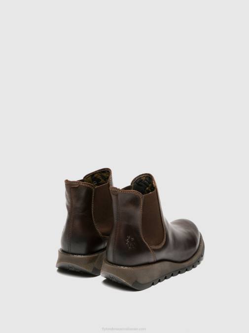 SALV DARK BROWN XX0D272 Chelsea Ankle Boots Fly London Women