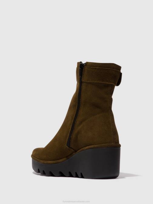 SLUDGE XX0D61 Zip Up Ankle Boots BEPP396 Fly London Women