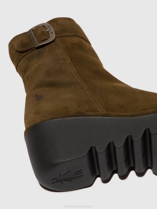 SLUDGE XX0D61 Zip Up Ankle Boots BEPP396 Fly London Women