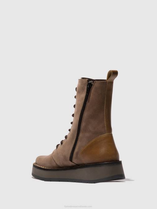 TAUPE/CAMEL XX0D20 Lace-up Ankle Boots RAMI043 Fly London Women