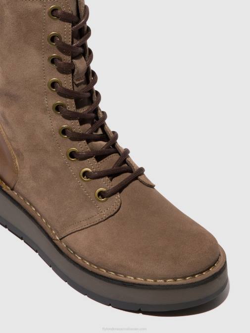 TAUPE/CAMEL XX0D20 Lace-up Ankle Boots RAMI043 Fly London Women