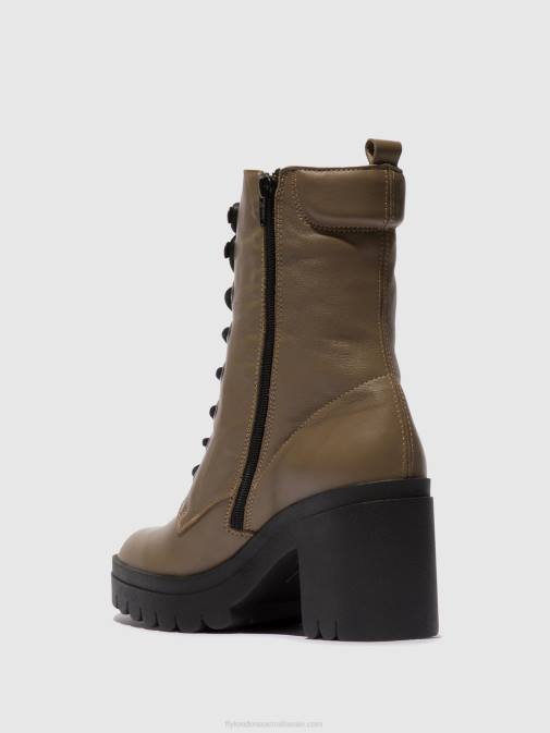 TAUPE XX0D86 Lace-up Ankle Boots TIEL642 Fly London Women