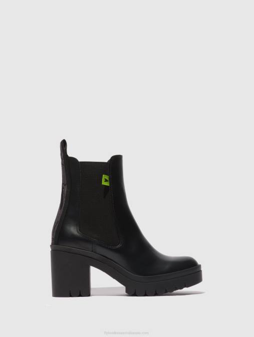 TUNDER BLACK XX0D164 Chelsea Ankle Boots TAJE883 Fly London Women