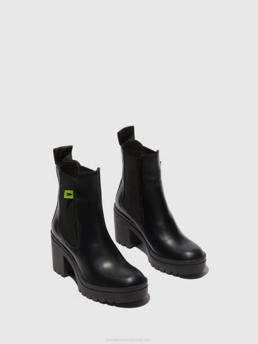 TUNDER BLACK XX0D164 Chelsea Ankle Boots TAJE883 Fly London Women