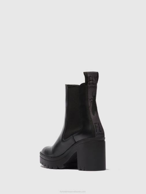TUNDER BLACK XX0D164 Chelsea Ankle Boots TAJE883 Fly London Women