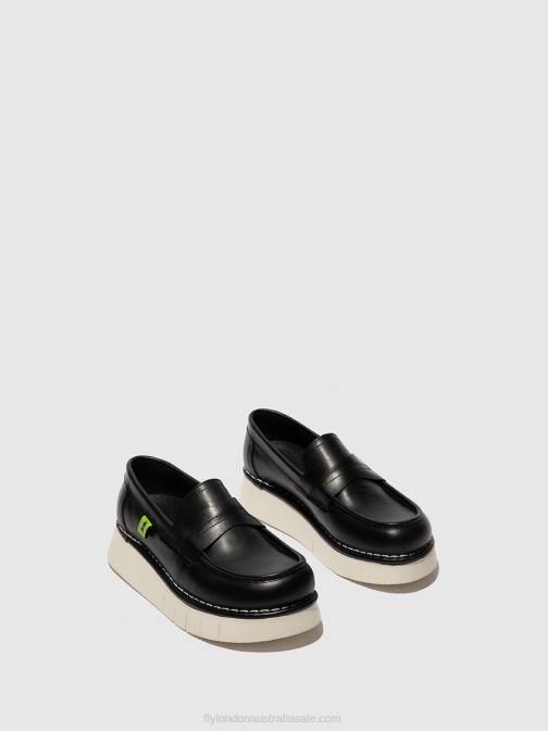 TUNDER BLACK XX0D165 Flat Ankle Boots IKER246 Fly London Women