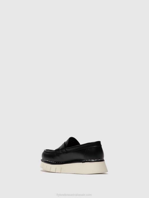 TUNDER BLACK XX0D165 Flat Ankle Boots IKER246 Fly London Women