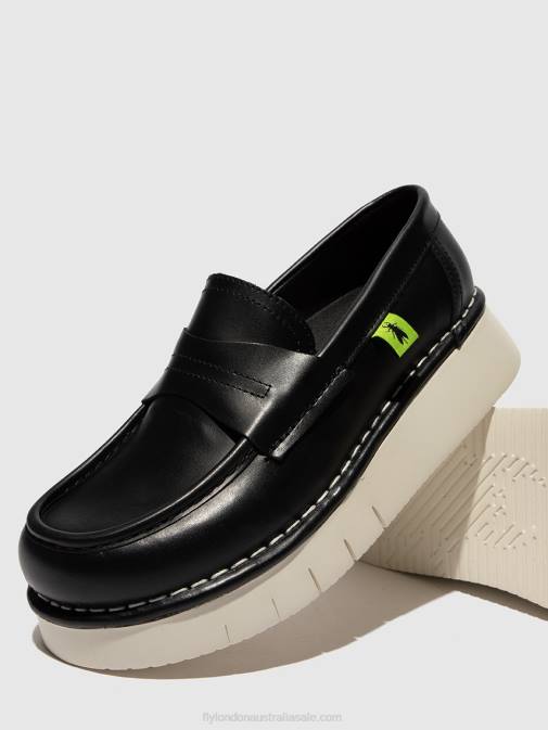 TUNDER BLACK XX0D165 Flat Ankle Boots IKER246 Fly London Women