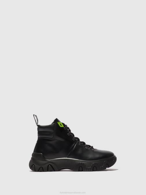 TUNDER BLACK XX0D166 Lace-up Ankle Boots FIGA887 Fly London Women