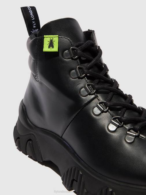TUNDER BLACK XX0D166 Lace-up Ankle Boots FIGA887 Fly London Women