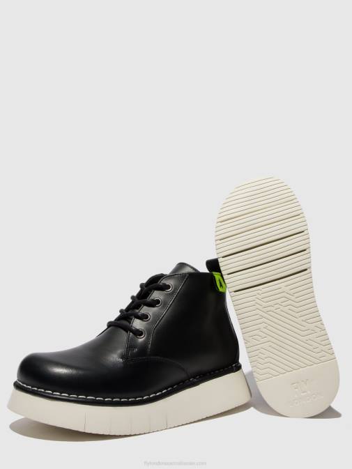 TUNDER BLACK XX0D167 Lace-up Ankle Boots IDDA244 Fly London Women