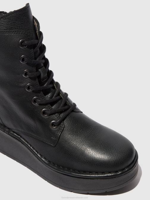 VERONA BLACK XX0D199 Lace-up Ankle Boots HEPE239 Fly London Women