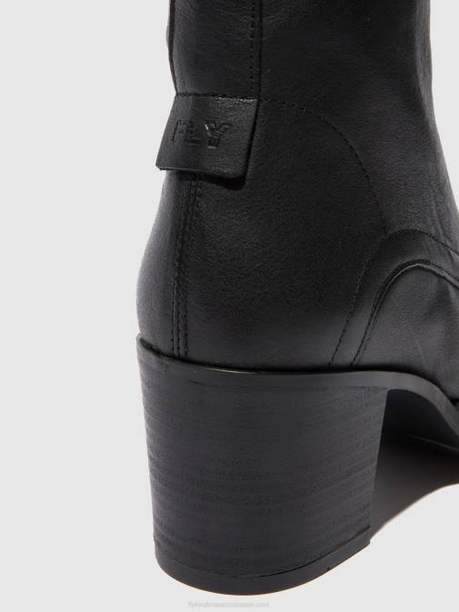 VERONA BLACK XX0D208 Lace-up Ankle Boots BLYA070 Fly London Women