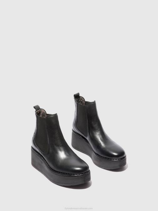 VERONA BLACK XX0D225 Chelsea Ankle Boots HAMA238 Fly London Women