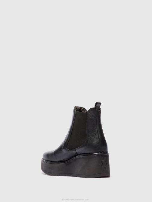 VERONA BLACK XX0D225 Chelsea Ankle Boots HAMA238 Fly London Women