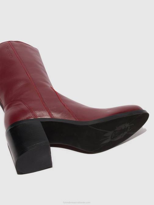 WINE XX0D75 Zip Up Ankle Boots ASTA914 Fly London Women
