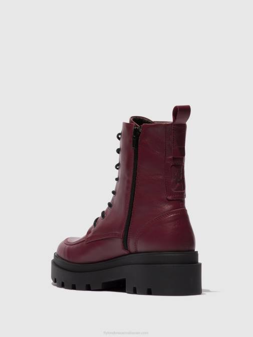 WINE XX0D97 Lace-up Ankle Boots JAYE878 Fly London Women