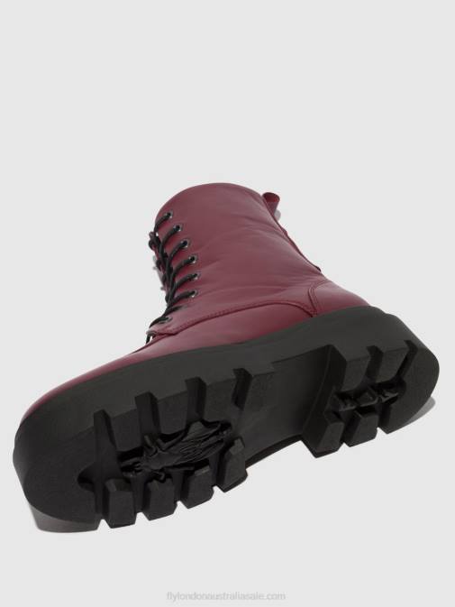 WINE XX0D97 Lace-up Ankle Boots JAYE878 Fly London Women