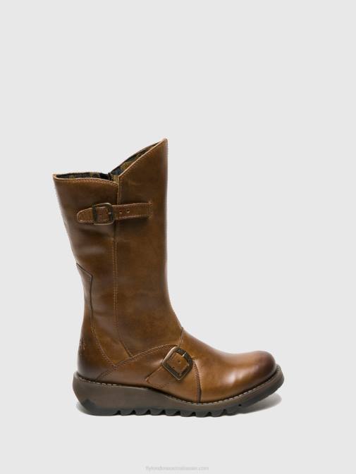 CAMEL XX0D346 Buckle Boots MES 2 Fly London Women