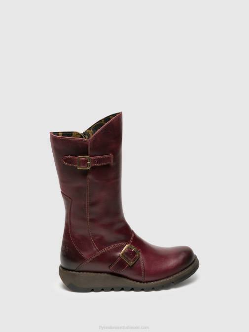 PURPLE XX0D349 Buckle Boots MES 2 Fly London Women