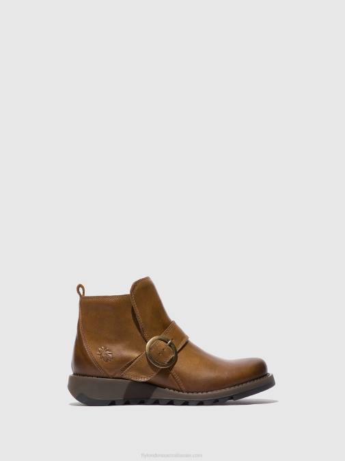 RUG CAMEL XX0D335 Buckle Boots SIAS812 Fly London Women