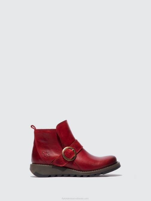 RUG RED XX0D336 Buckle Boots SIAS812 Fly London Women