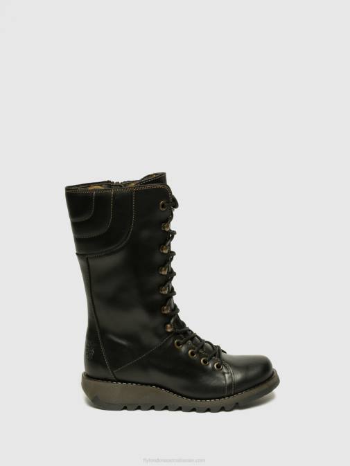 BLACK XX0D666 Wedge Shoes STER768 Fly London Women